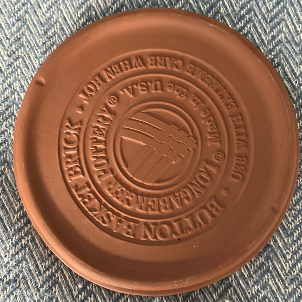 LONGABERGER button basket brick